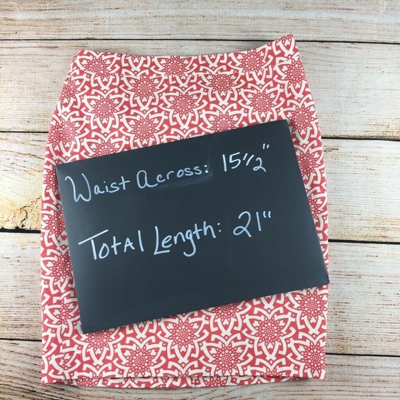 J. CREW pink coral pencil straight skirt 4 new - Picture 2 of 4